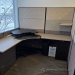 Patterned Two-Tone Teknion Cubicle Systems Divider Wall Panels